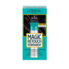 L'Oréal Paris Magic Retouch Instant Root Spray, Black 2. Provides flawless coverage for grey regrowth in 3 seconds. The 75ml Black 2 shade offers a