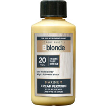 Jerome Russell Bblonde Maximum Lift Cream Peroxide 20 Vol - Permanent Blonde Hair Dye for Blonde to Light Brown Hair Colour & Bleach with 6% Peroxide