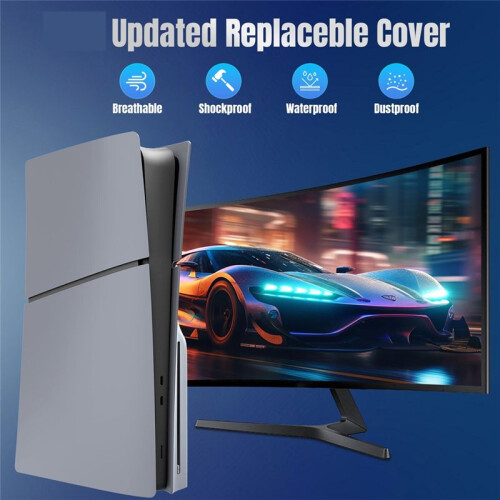 For PS5 PRO Host Case Thin Case for PS5 Pro Replacement Case Four-Piece Kits 2