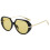 (Yellow)Fashionable Vintage Sunglasses With Impactresistant Pc Lenses For Parties Performances Stage 1