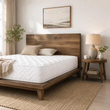 Starlight Beds CoolTouch Sprung Kingsize Mattress | Memory Foam Layer, Coil Spring, Budget Friendly, Soft Comfort, UK Manufacturer, Rolled & Boxed