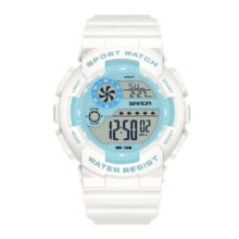 SANDA Women's/Girl's 5ATM Digital Waterproof LED Chronograph Calendar Alarm Watch