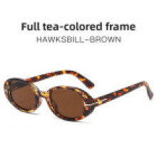 (Tortoise Tea)Classic Oval Sunglasses With Frame And Lens For Casual Wear Events Party