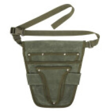 (Green)Marsupio porta attrezzi da cantiere con tela resistente all'usura per uso ferramenta elettricista