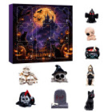 (Style 2)Halloween Resin Skeleton Ghost Pumpkin Figures Collection For Parties And Gift Exchanges