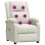 VidaXL vidaXL Massagesessel Elektrisch Creme Samt 8