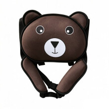 (Brown) Child Electric Tricycle Bear Seat Belt Adjustable Safety Harness Seat Strap Rear