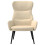 VidaXL vidaXL Relaxsessel mit Hocker Creme Stoff 4