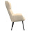 VidaXL vidaXL Relaxsessel mit Hocker Creme Stoff 5