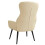 VidaXL vidaXL Relaxsessel mit Hocker Creme Stoff 6