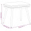 VidaXL vidaXL Relaxsessel mit Hocker Creme Stoff 12