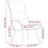 VidaXL vidaXL Relaxsessel mit Hocker Creme Stoff 11