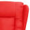 VidaXL vidaXL Massagesessel Elektrisch Rot Kunstleder 5