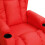 VidaXL vidaXL Massagesessel Elektrisch Rot Kunstleder 6