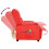 VidaXL vidaXL Massagesessel Elektrisch Rot Kunstleder 7