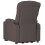 VidaXL vidaXL Massagesessel Elektrisch Dunkelbraun Stoff 6