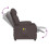 VidaXL vidaXL Massagesessel Elektrisch Dunkelbraun Stoff 7