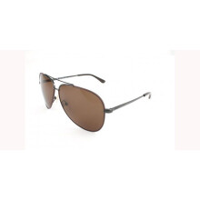 Zonnebril Ferragamo SF131S 60/10/135 Glanzend gunmetal met cacao Metaal UNISEX SF131S