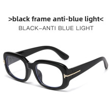 (Black Transparent)Óculos quadrados modernos com escudo Uv400 adequados para uso casual eventos festa