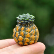 (Pineapple)Resin Fruit Miniature Blind Bag Set With Realistic Model For Kids Collectors And
