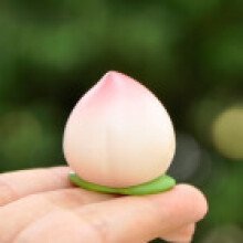(Peach)Resin Fruit Miniature Blind Bag Set With Realistic Model For Kids Collectors And
