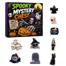 (Style 1)Halloween Resin Skeleton Ghost Pumpkin Figures Collection For Parties And Exchanges Gift