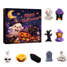 (Style 14)Halloween Resin Skeleton Ghost Pumpkin Figures Collection For Parties And Exchanges Gift