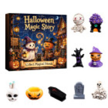 (Style 16)Halloween Resin Skeleton Ghost Pumpkin Figures Collection For Parties And Exchanges Gift