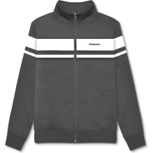 (XL, Iron/White) Lambretta Mens Championship Track Jacket Harrington Jacket