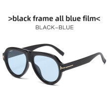 (Black Blue)Óculos de sol com proteção Uv400 feminino elegante presente para uso externo