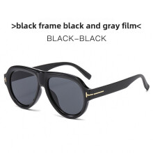 (Black)Óculos de sol com proteção Uv400 feminino elegante presente para uso externo