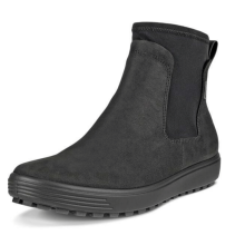 (6 UK (39EU), Black/Black) ECCO Womens Soft 7 Tred GORE-TEX Chelsea Boots