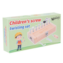 (Screw Set)Wooden Montessori Toy With Screw Set For Kids Fine Motor And Solving Problem