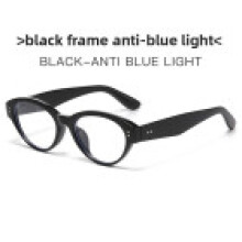 (Black)Occhiali Trendy Occhi di Gatto con Lenti in Policarbonato Protezione Solare per Uomo Donna