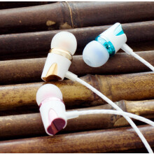 (rose red) Wire Ear In Control Headphone Headset With Microphone Earphone