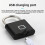 (Silver)Intelligent Fingerprint Lock Outdoor Waterproof Antitheft Intelligent Locks Electronic 4