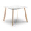 Casa Square Dining Table White/Oak 2