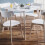 Casa Square Dining Table White/Oak 1