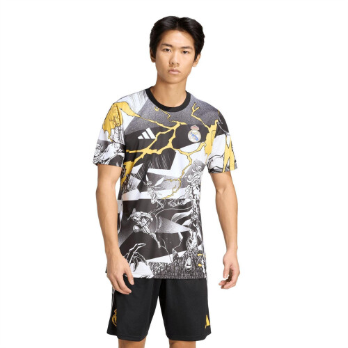 Marvel (L, White/Black) Marvel Mens Real Madrid CF T-Shirt 2