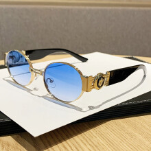 (Blue)Gafas de sol geométricas con lentes de PC para conducir y salidas de verano moda