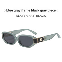 (Gray)Óculos de sol contemporâneo com proteção UV para uso em moda em viagens e festas