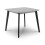 Casa Square Dining Table Grey/Black 2