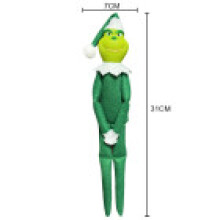 (Style F) Grinch Doll Christmas Suffed Plush Toy Dressed Elf Ornament For Home Gift Decor