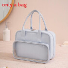(Blue) Makeup Travel Case With Large Storage Space And Pvc Cosmetics Construction For
