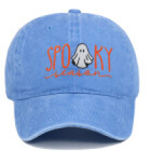 (Color G) Ghost Embroidered Baseball Cap With Curved Brim And Sun Protection Autumn Events
