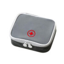 (Gray) Multi Square Mini Functional Portable Pill Storage Bag For Use Family Travel