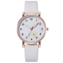 (White) Modern Round Womens Dial Watch With Night Light Feature And Alloy Case For Style Casual