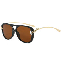 (Black Brown)Elegantes gafas de sol con protección Uv400 para entusiastas del regalo de viajes de moda