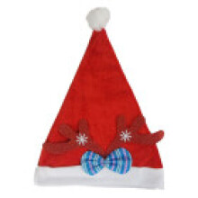 (Red children's antler hat) Led Hat Christmas Christmas Hats Caps For Adults Kids Decorative Flannel Cute