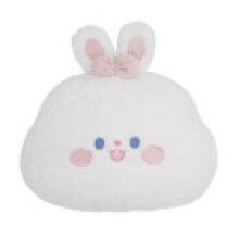 (White Rabbit) Rabbit Bear Plush Cushion Large Soft Cartoon Backrest For Office Sofa Comfort